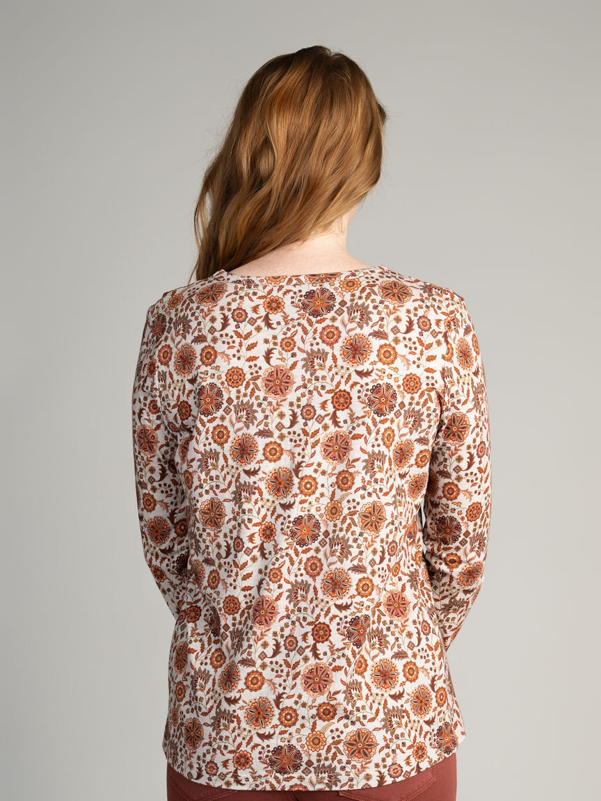 Long Sleeve Henley Top