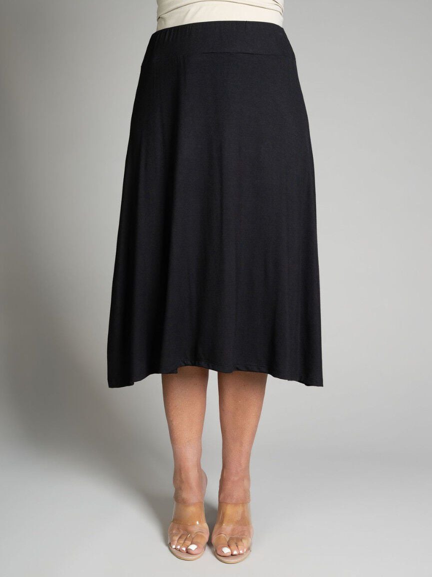Pull-On Midi Skirt