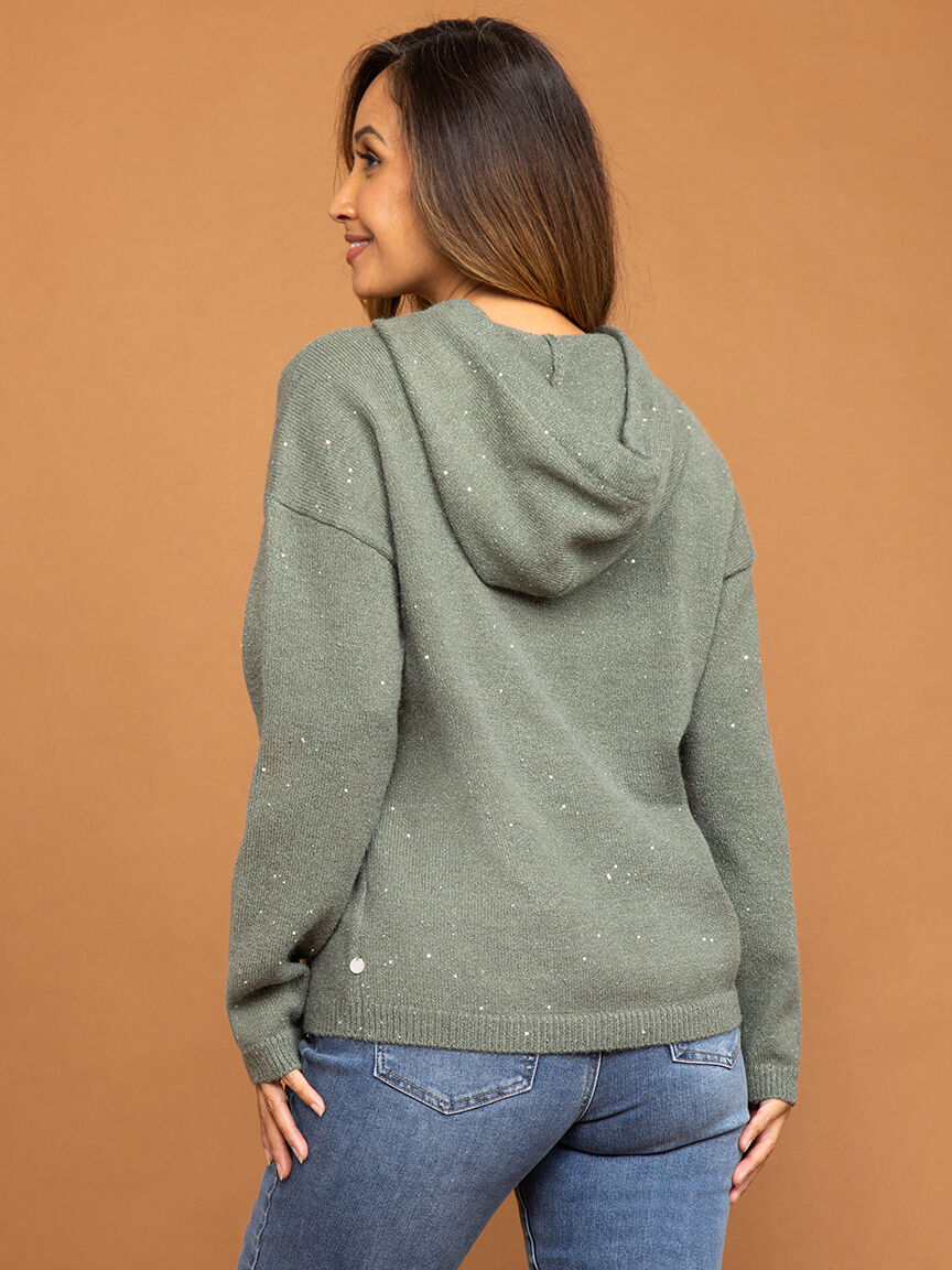 Long Sleeve Hoodie w/ Sequins