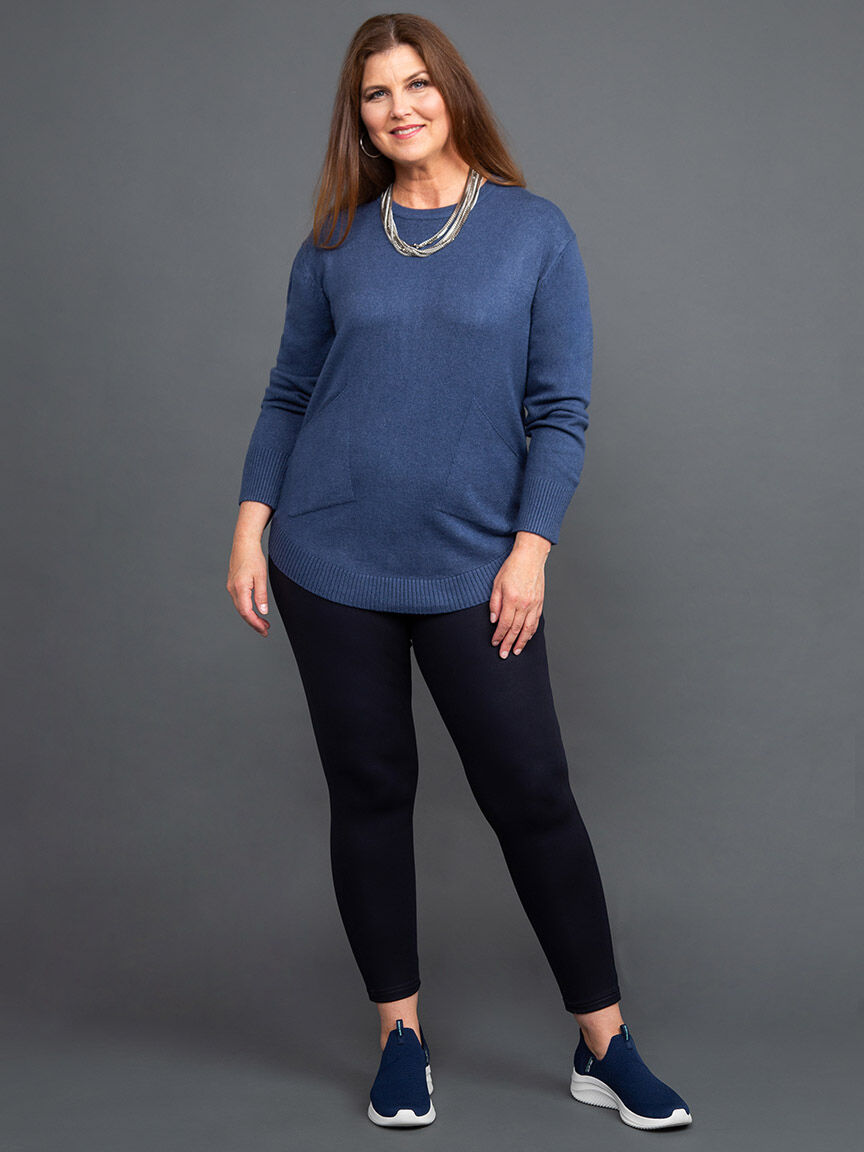 Double Pocket Crewneck Sweater Image 1