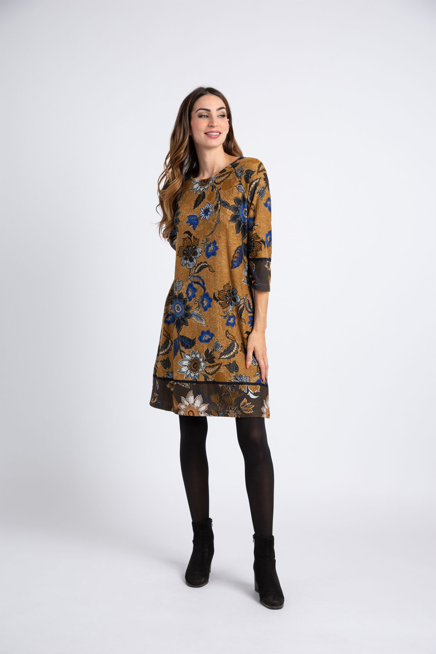 Floral Print Knee Length Dress  Image 1