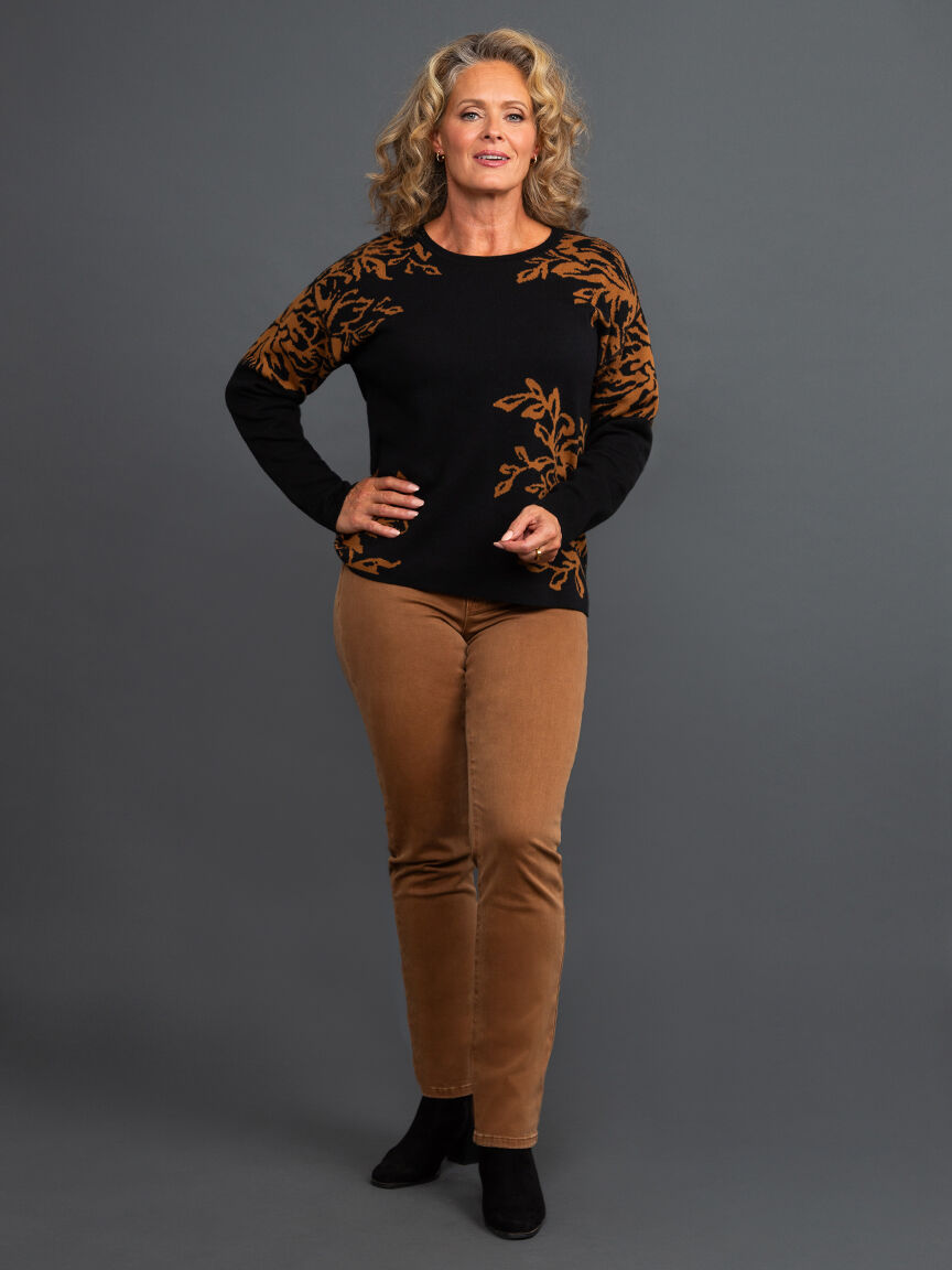 Reversible Floral Sweater Image 1