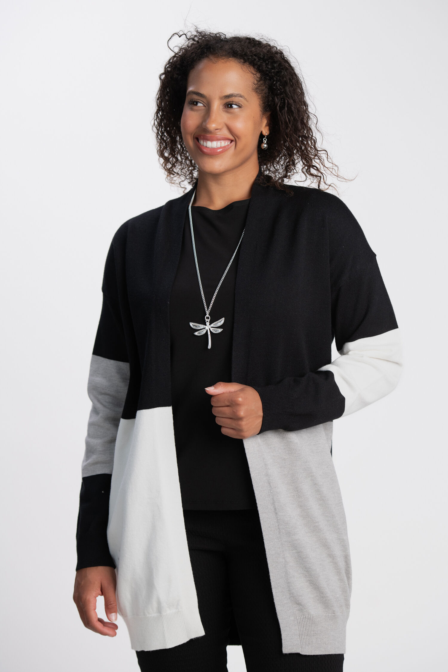 Color Block Cardigan  Image 1