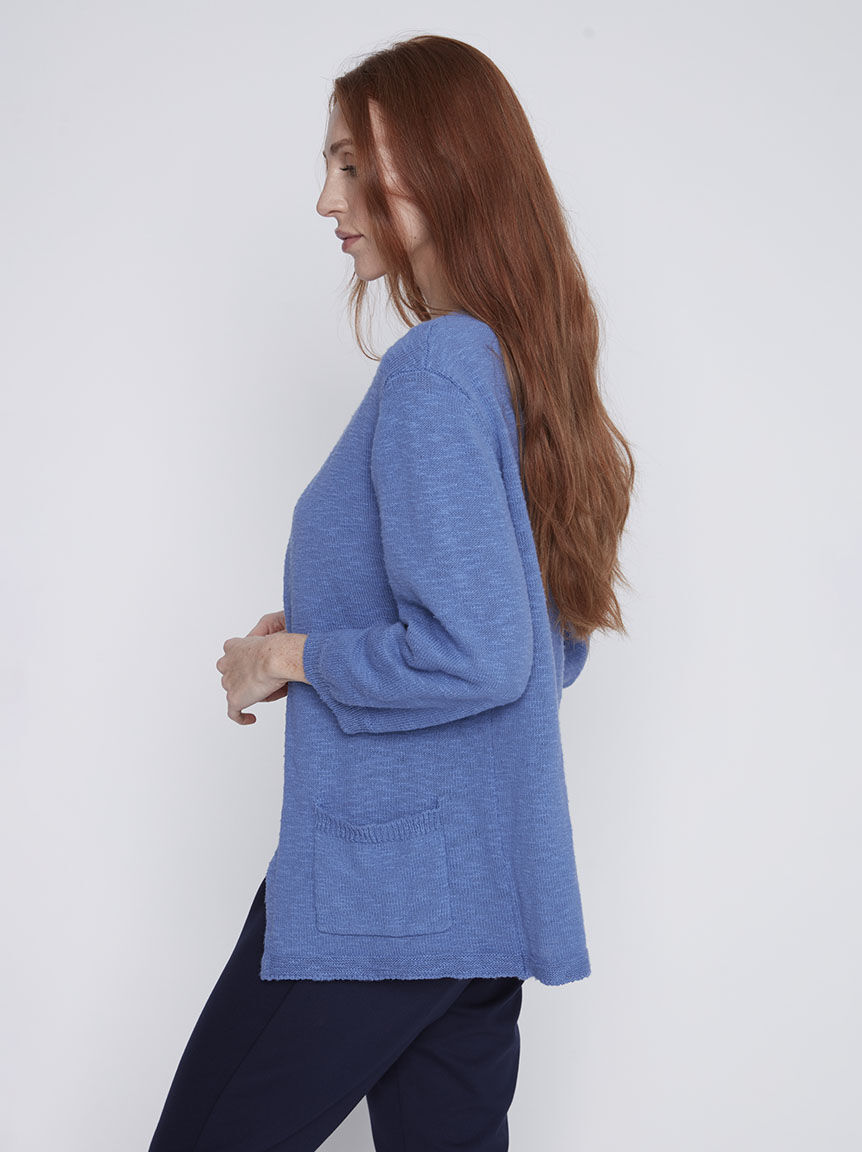 Single Button Knit Cardigan Image 2