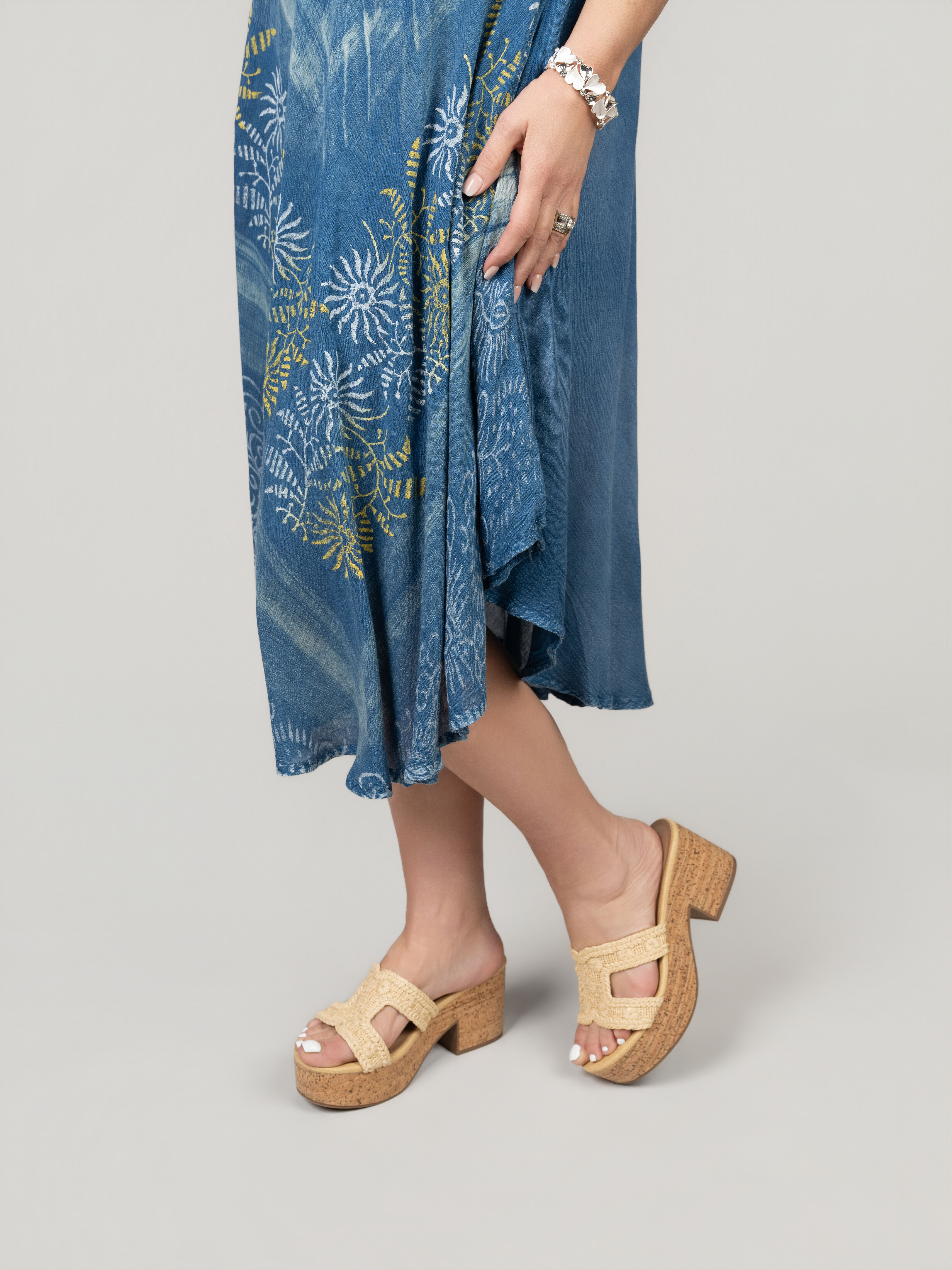 Sleeveless Tie Dye Midi Dress