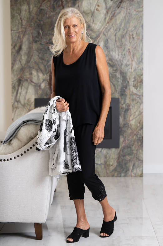 Flowy Cr&ecirc;pe Tank Top