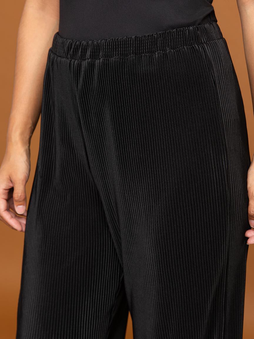 Pull On Plisse Pant Image 5