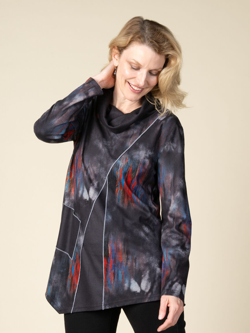 Long Sleeve Mock Neck Tunic