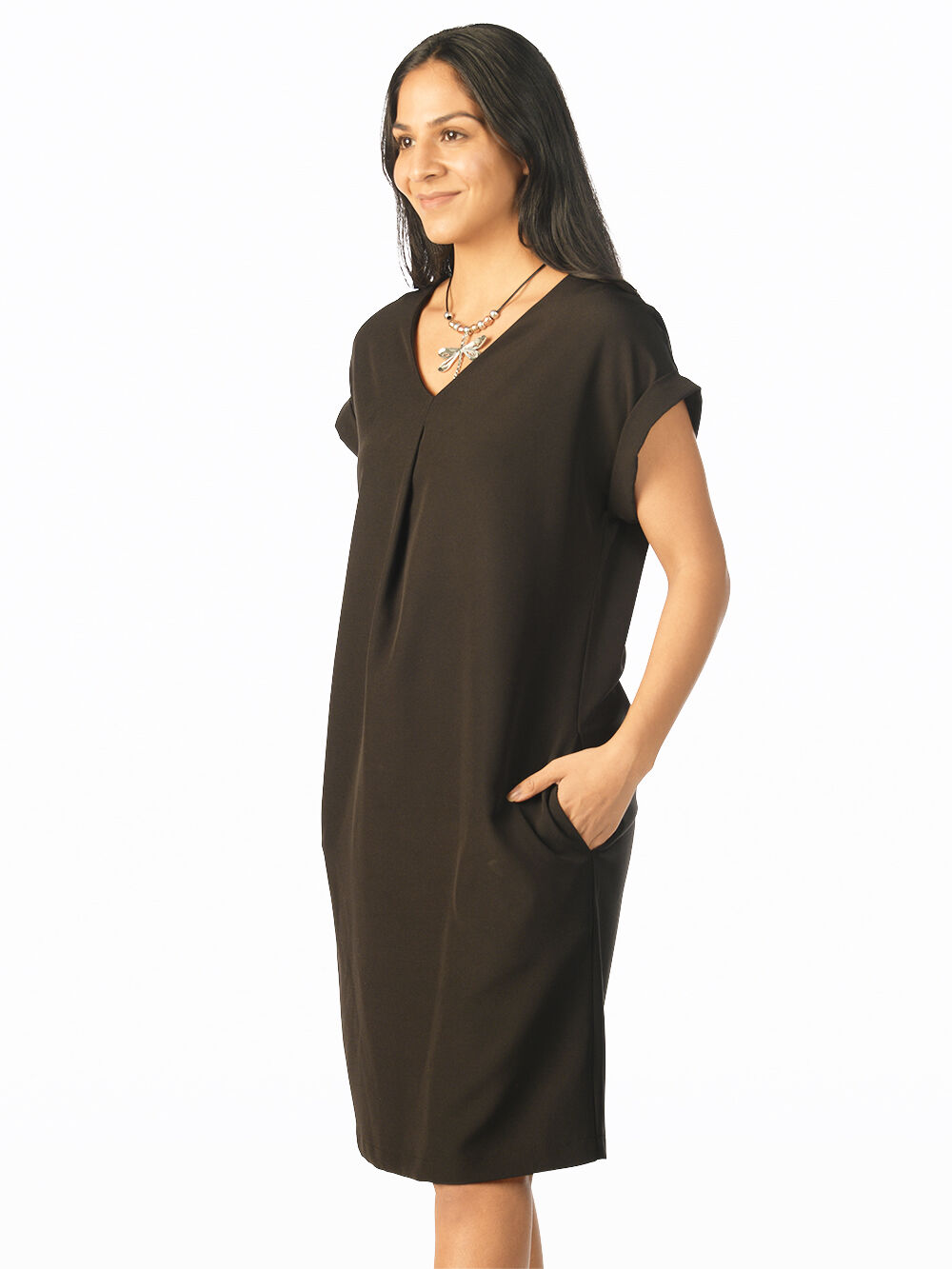 Sophisticated Shirt Dress Image 3