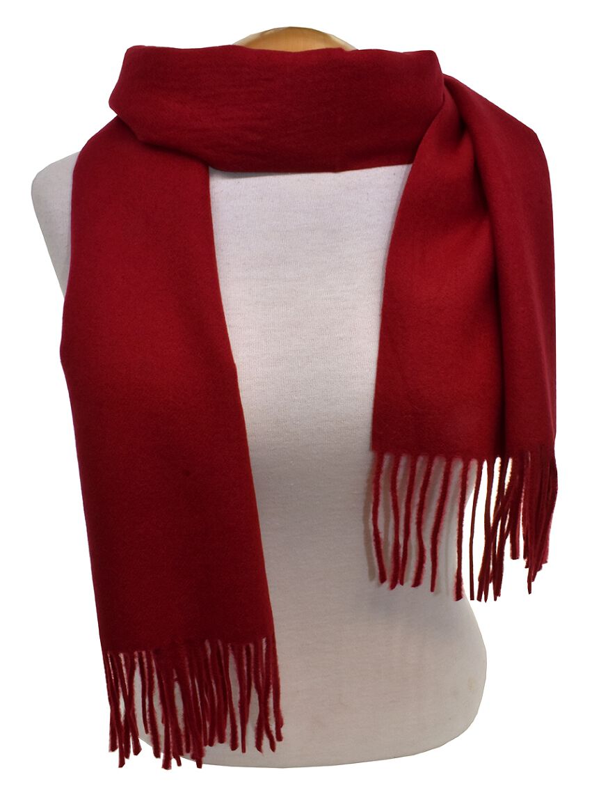 Solid Tassel Scarf