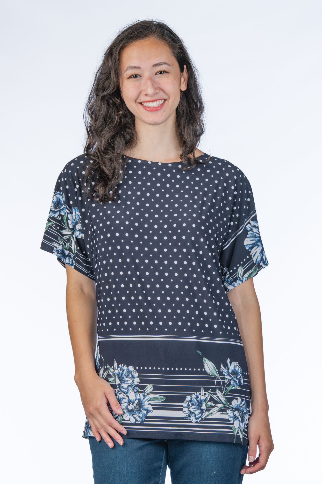 Fall Polkadot Top Image 1