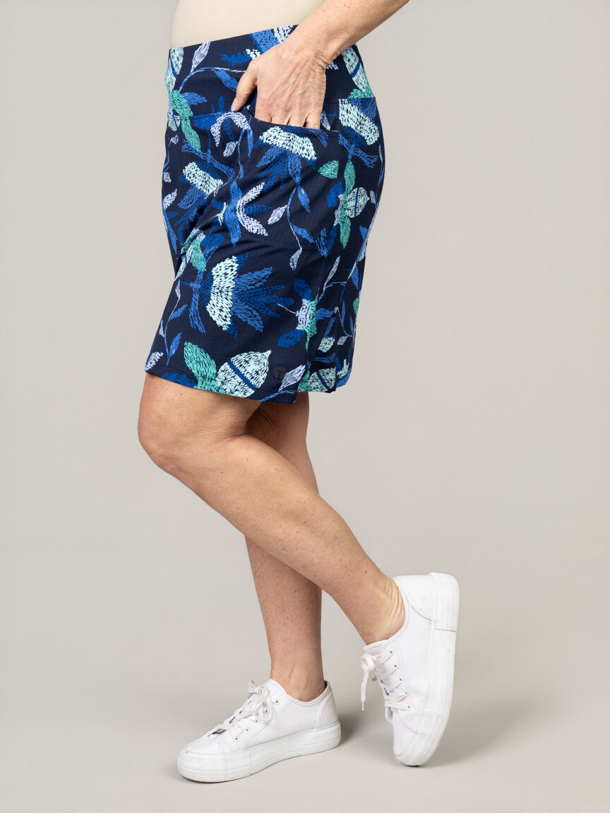 Pull-On Active Skort With Pockets