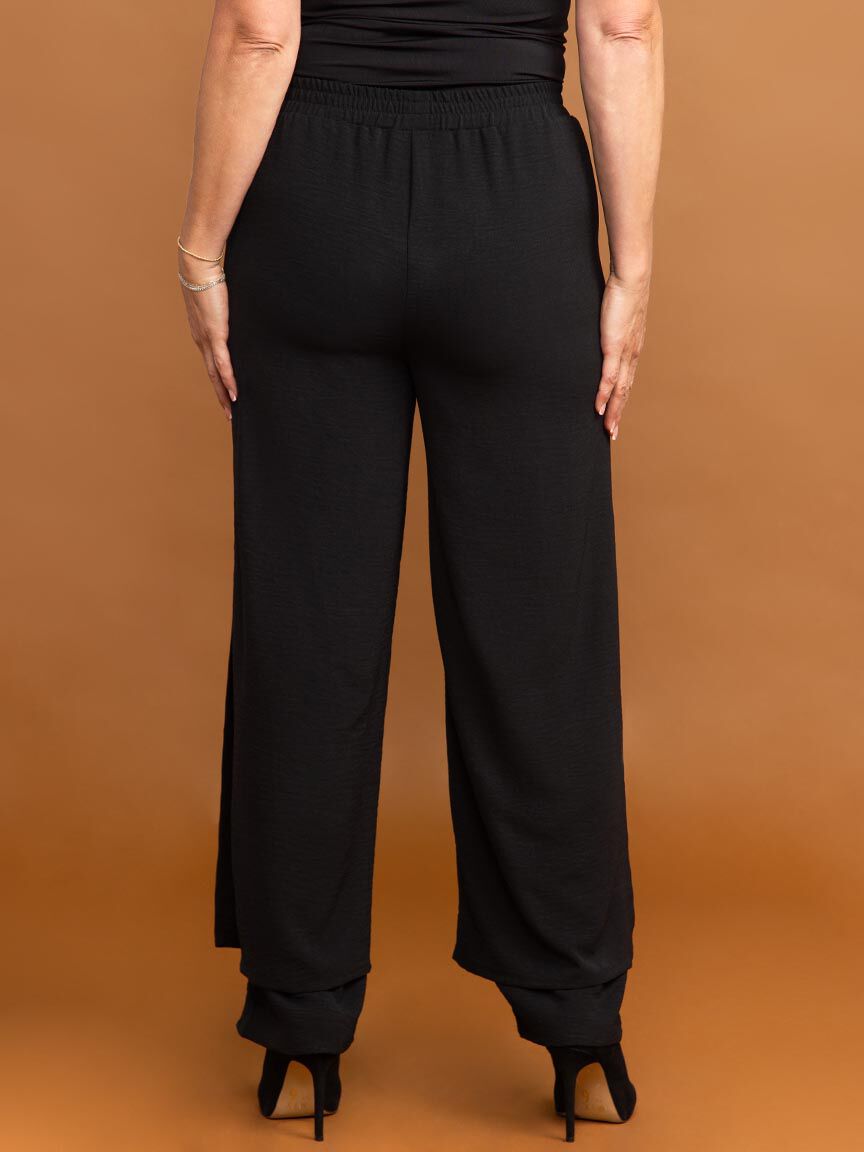 Palazzo Pant with Buttons on the Side Image 4