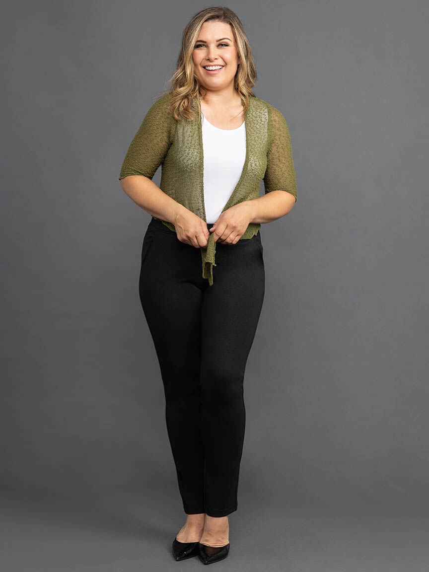 Pull On Slim Cut Pants Image 1