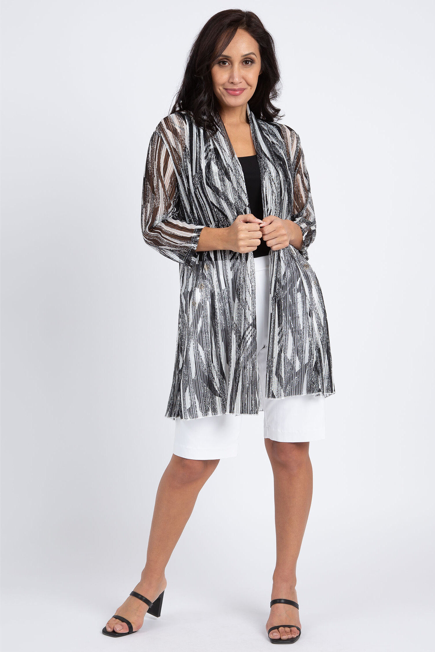 Open Front Lace Cardigan  Image 1