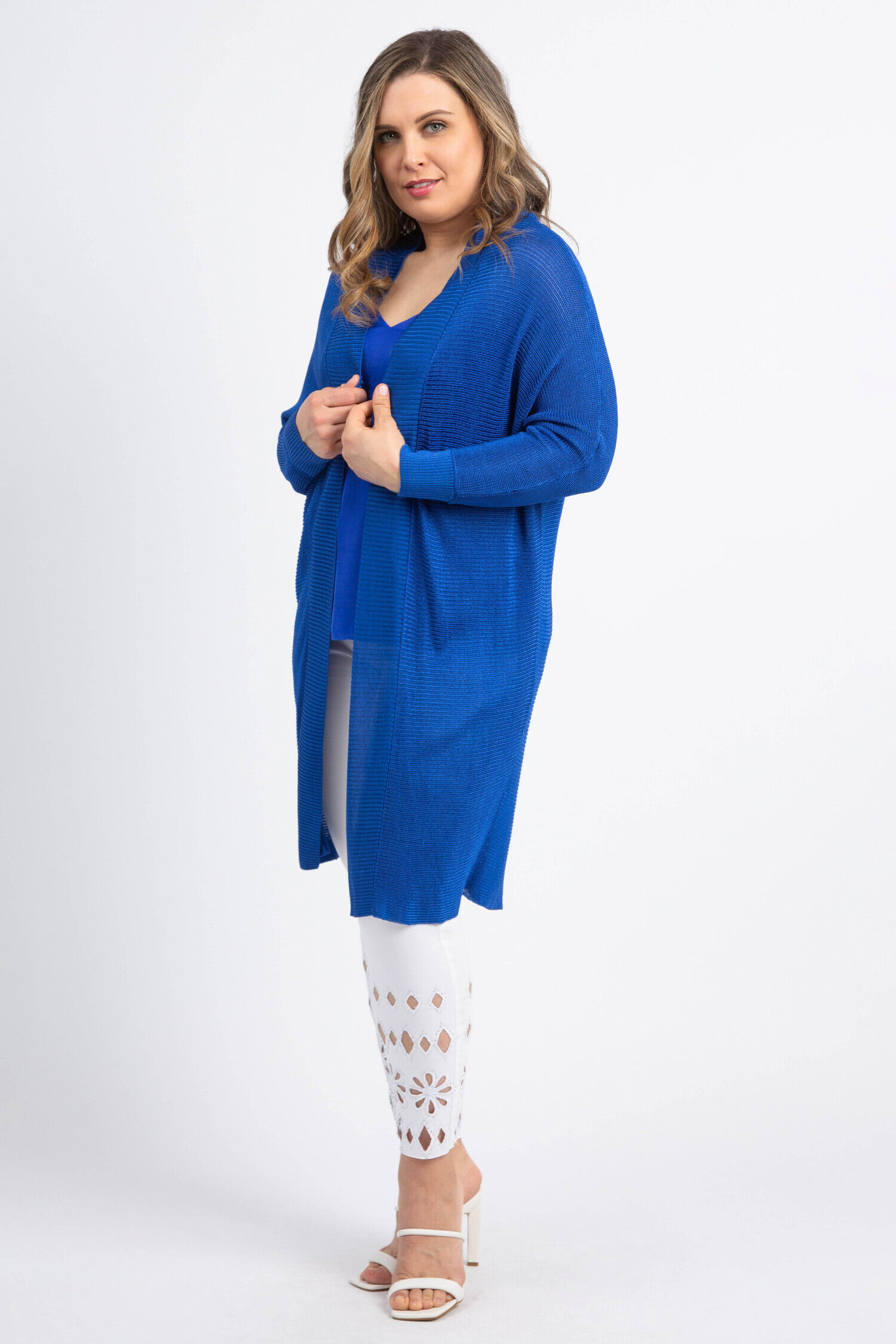 Elbow Sleeve Knit Cardigan Image 3