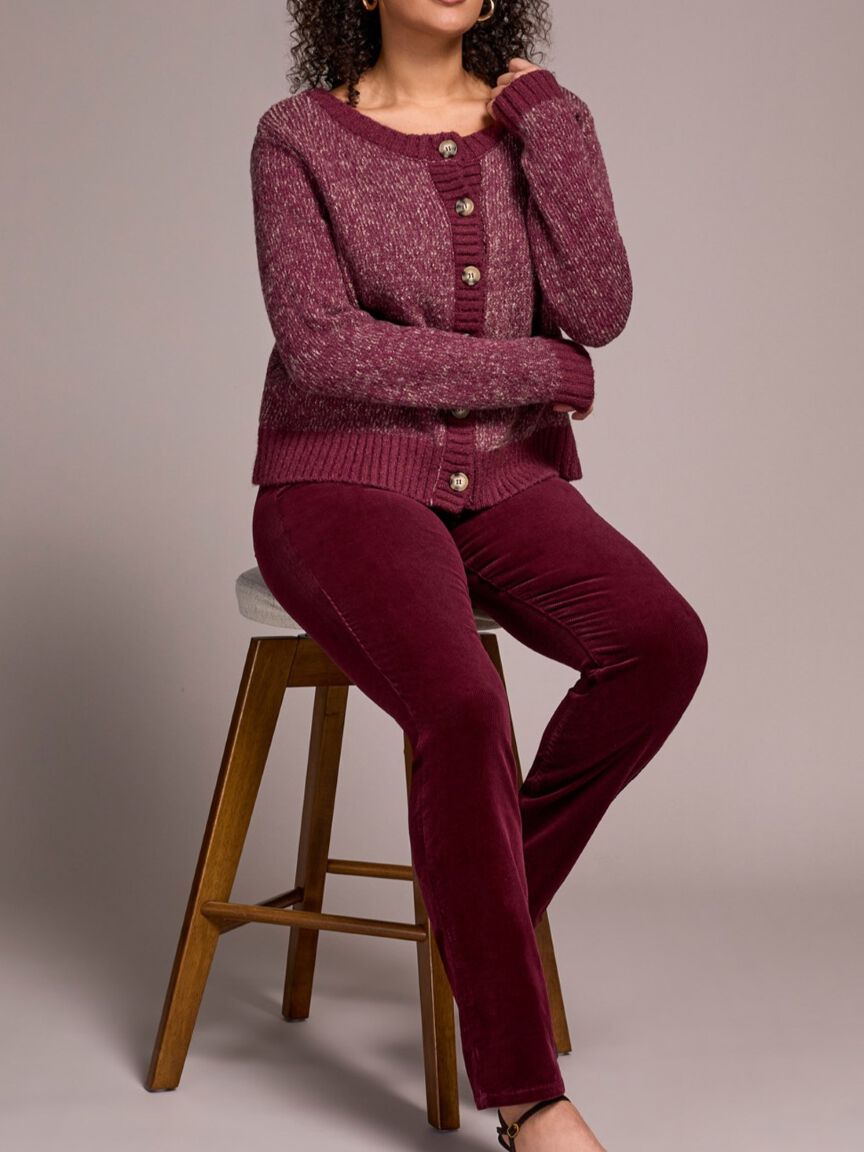 Straight Leg Stretch Cordoroy Pant  Image 3