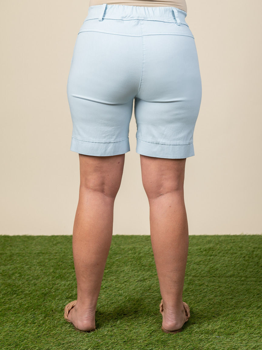 Shorts with Elastic Ruching Waist Image 2