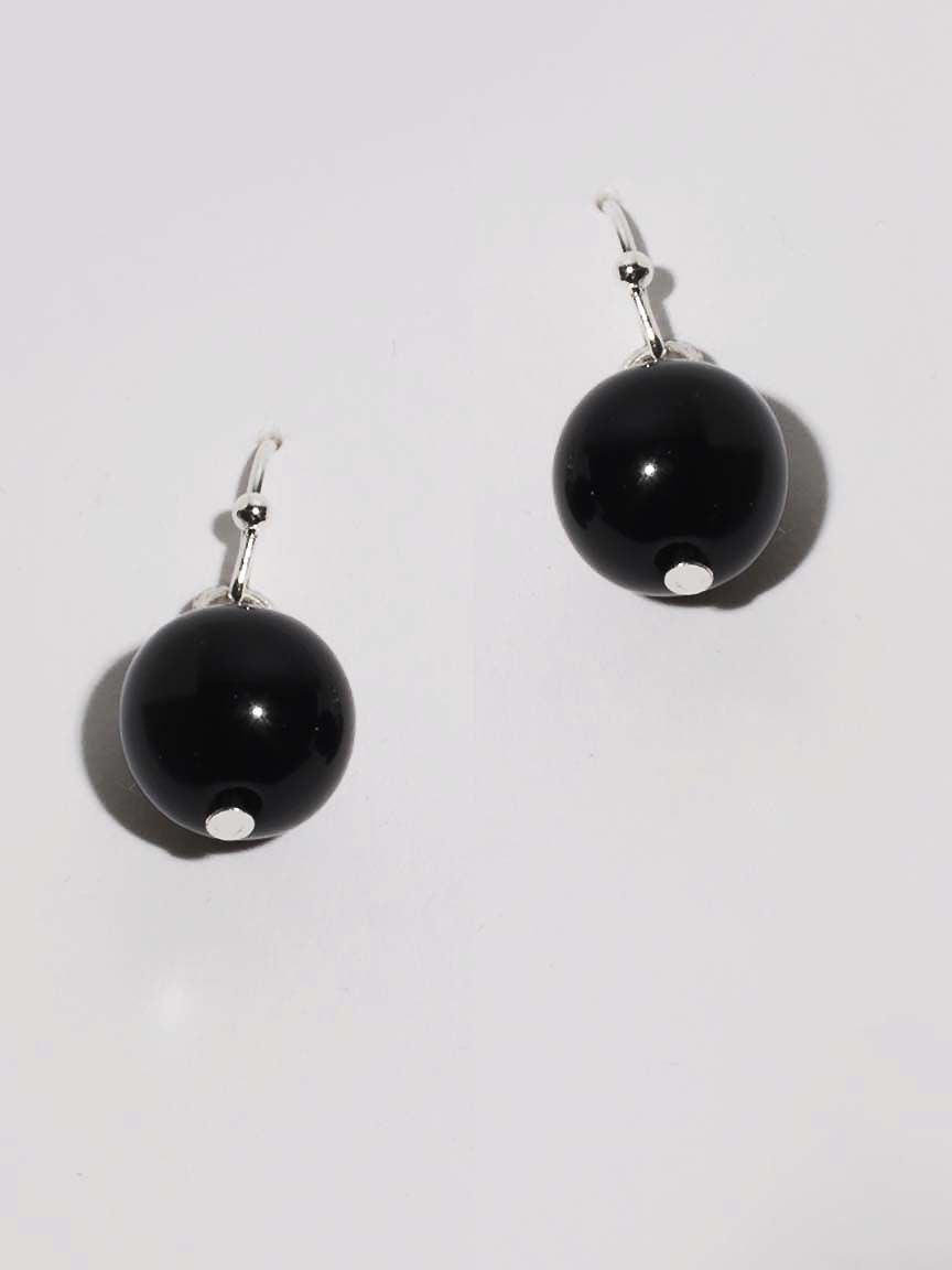 Long Black & Silver Necklace Set Image 4