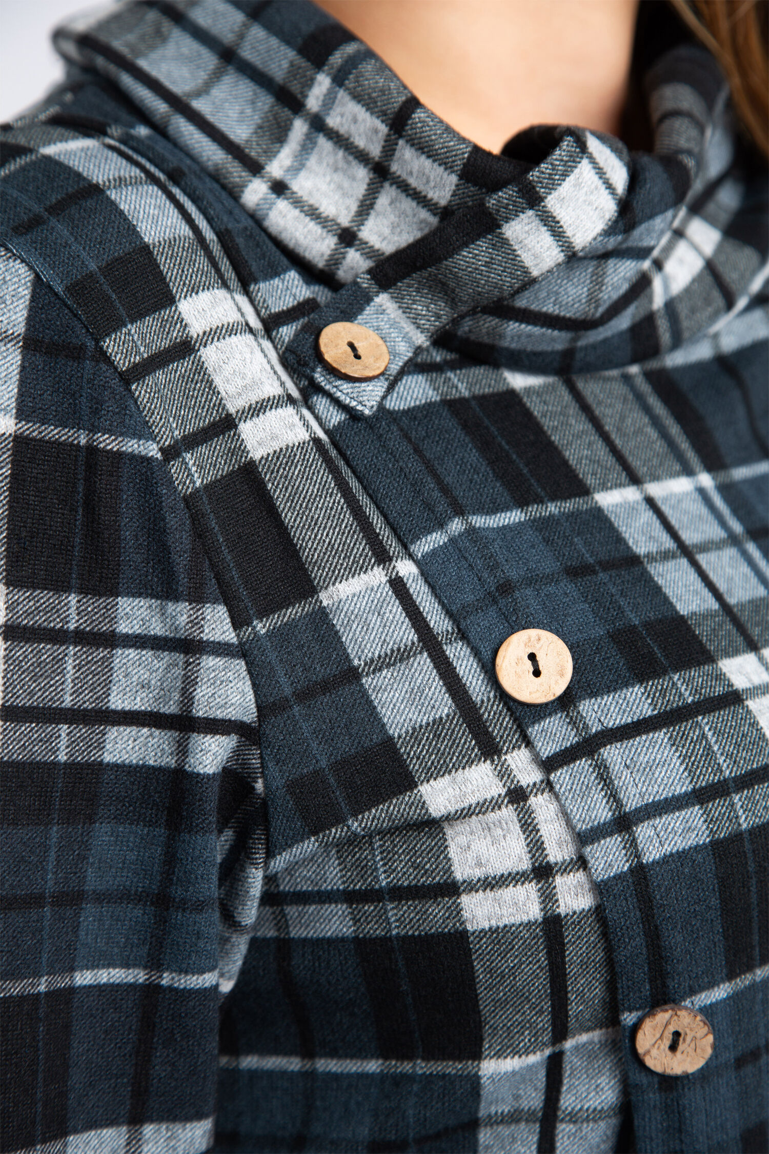 Plaid Cowl Neck Top  Image 5