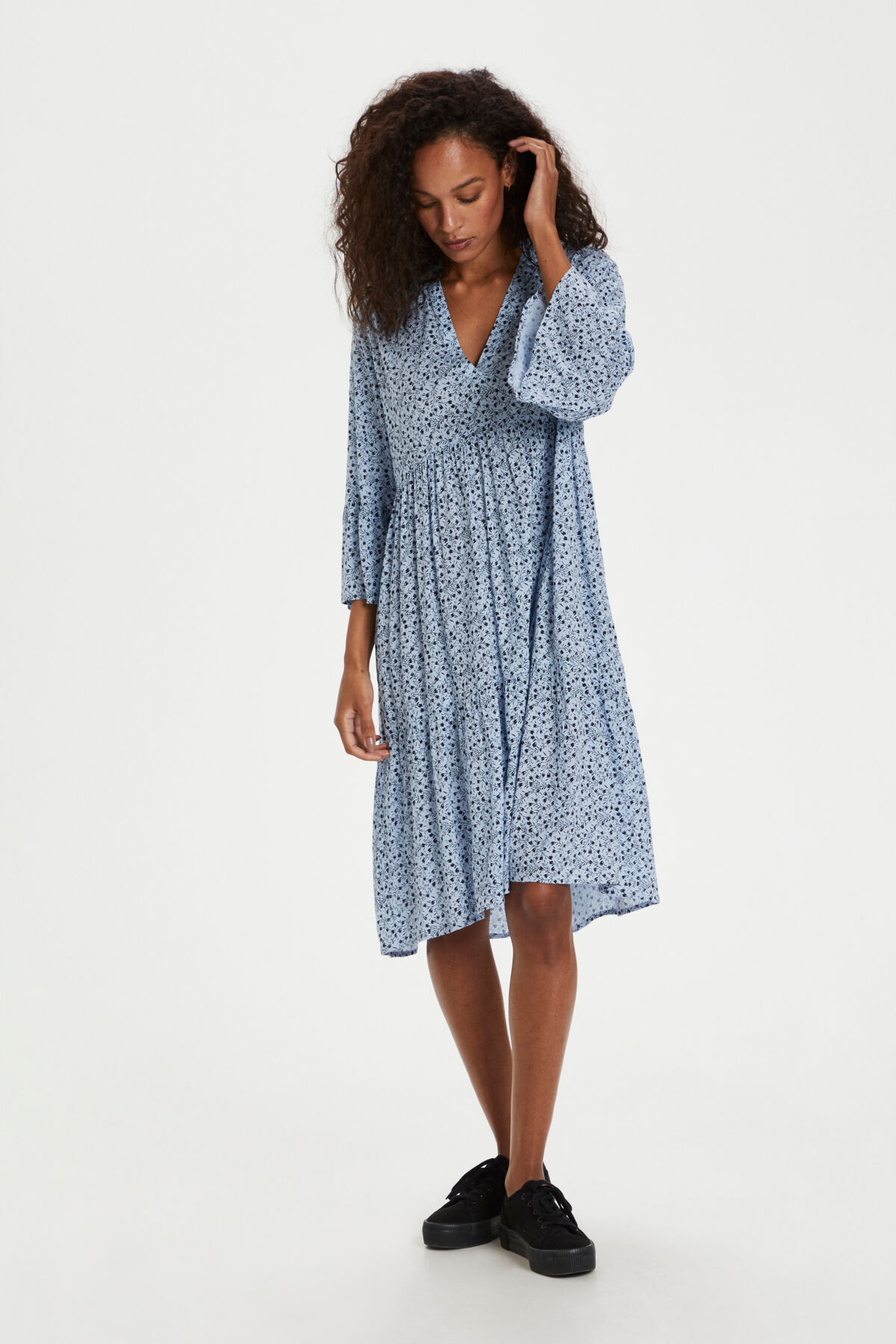 Kaffe Berna Amber Dress with 3/4 Sleeve Image 1