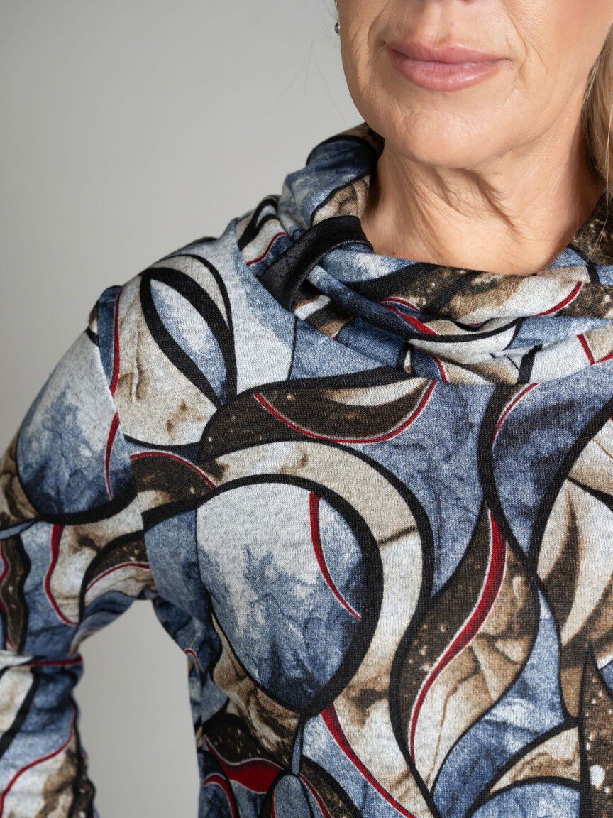 Long Sleeve Cowl Neck Top
