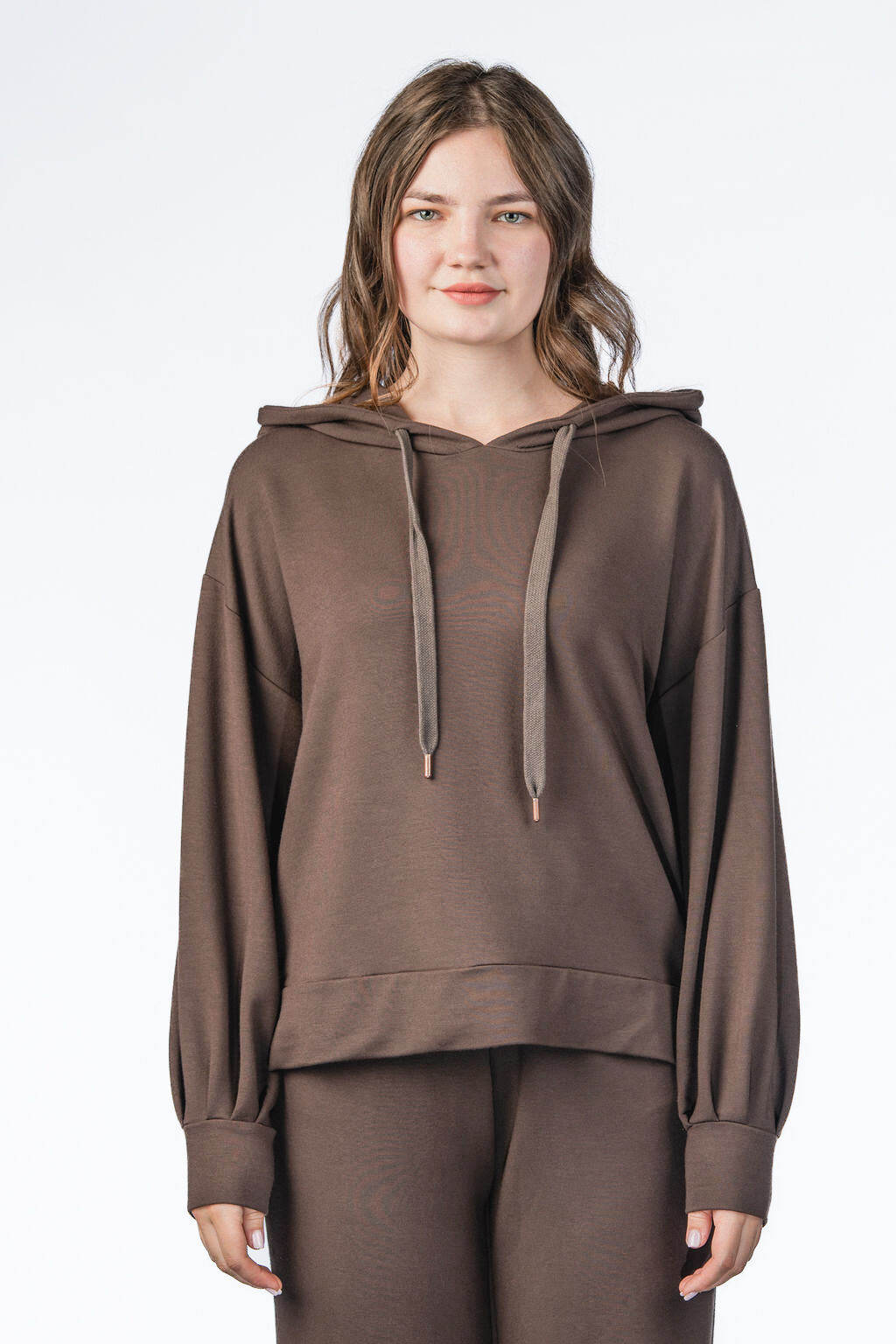 Chocolate Brown Hoodie Image 1