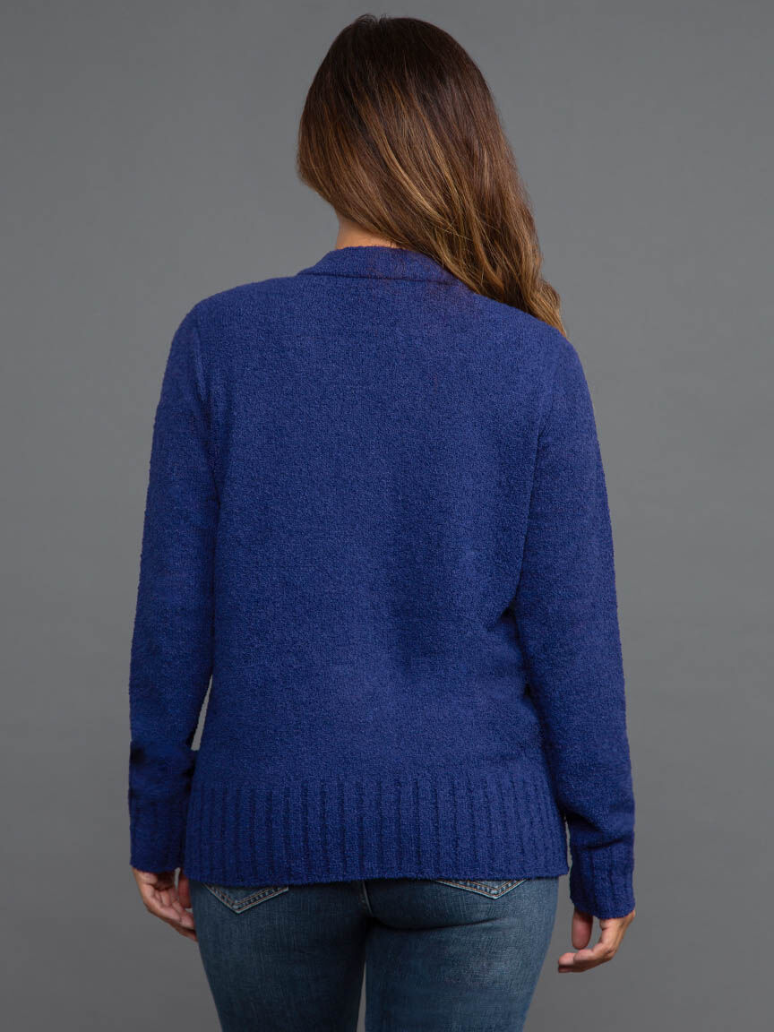 Long Sleeve V Neck Cardigan Image 4