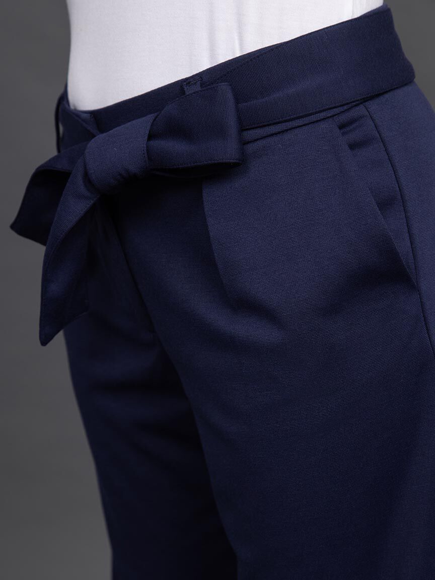 Wide Leg Pant w/ Tie-Up Belt  Image 5