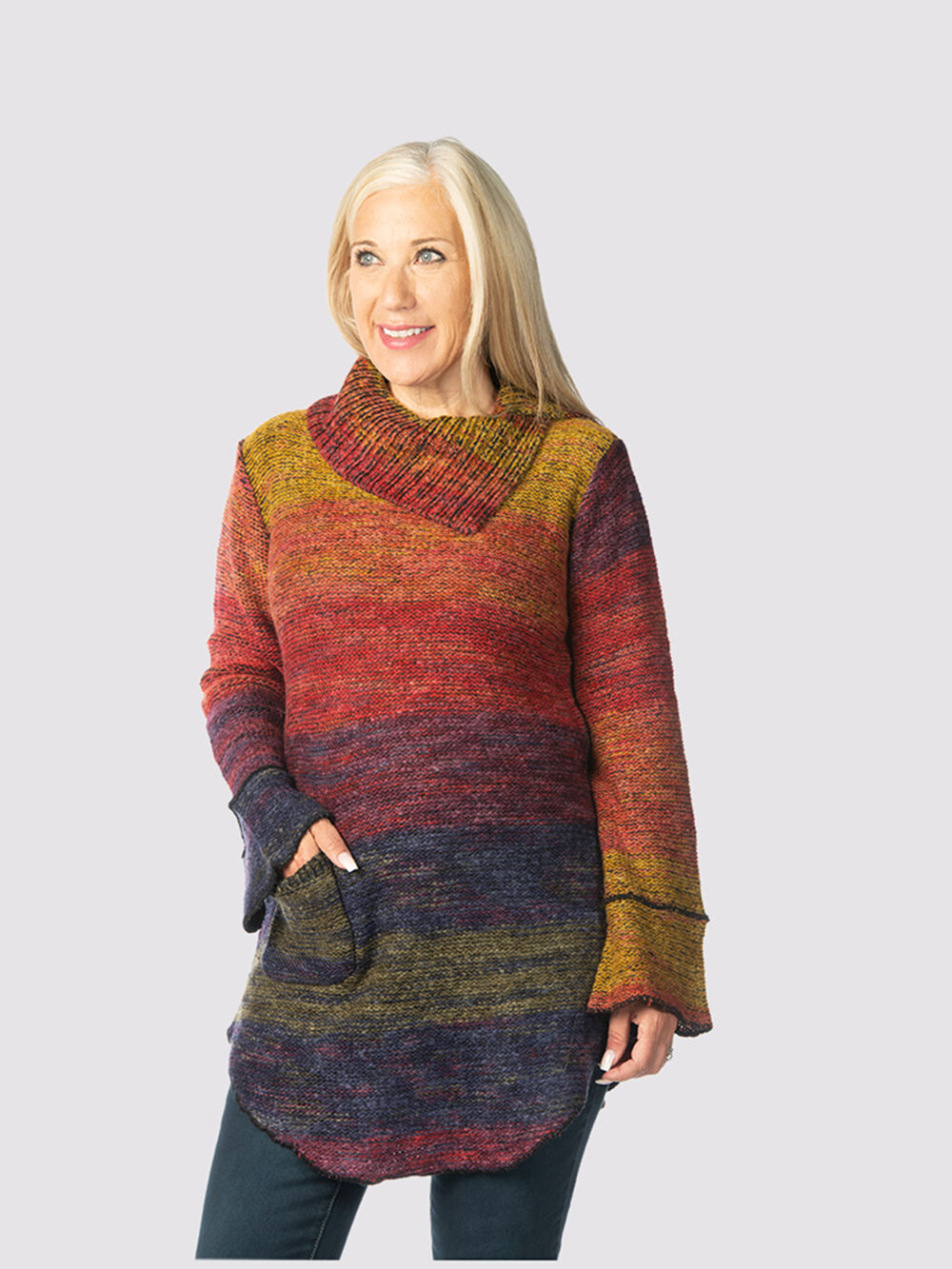 Space-Dye Groove Sweater Image 1