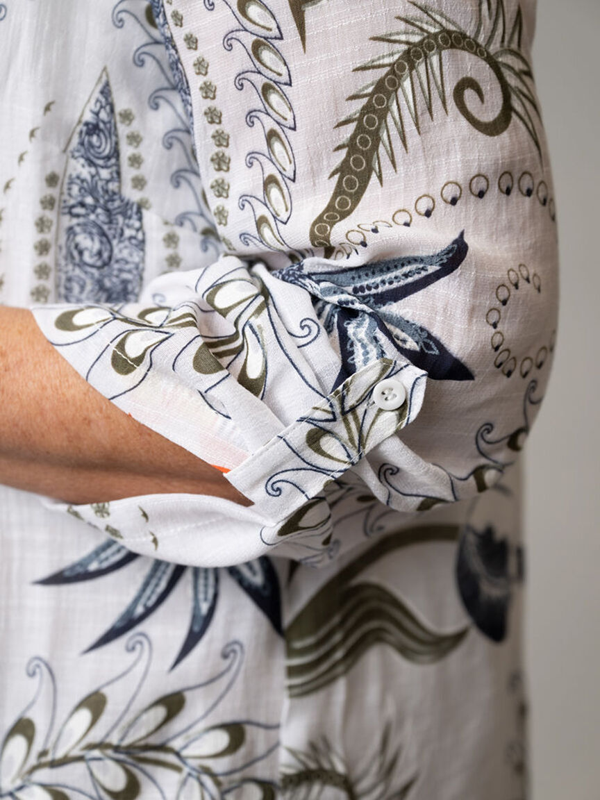 3/4 Sleeve Button Up Top