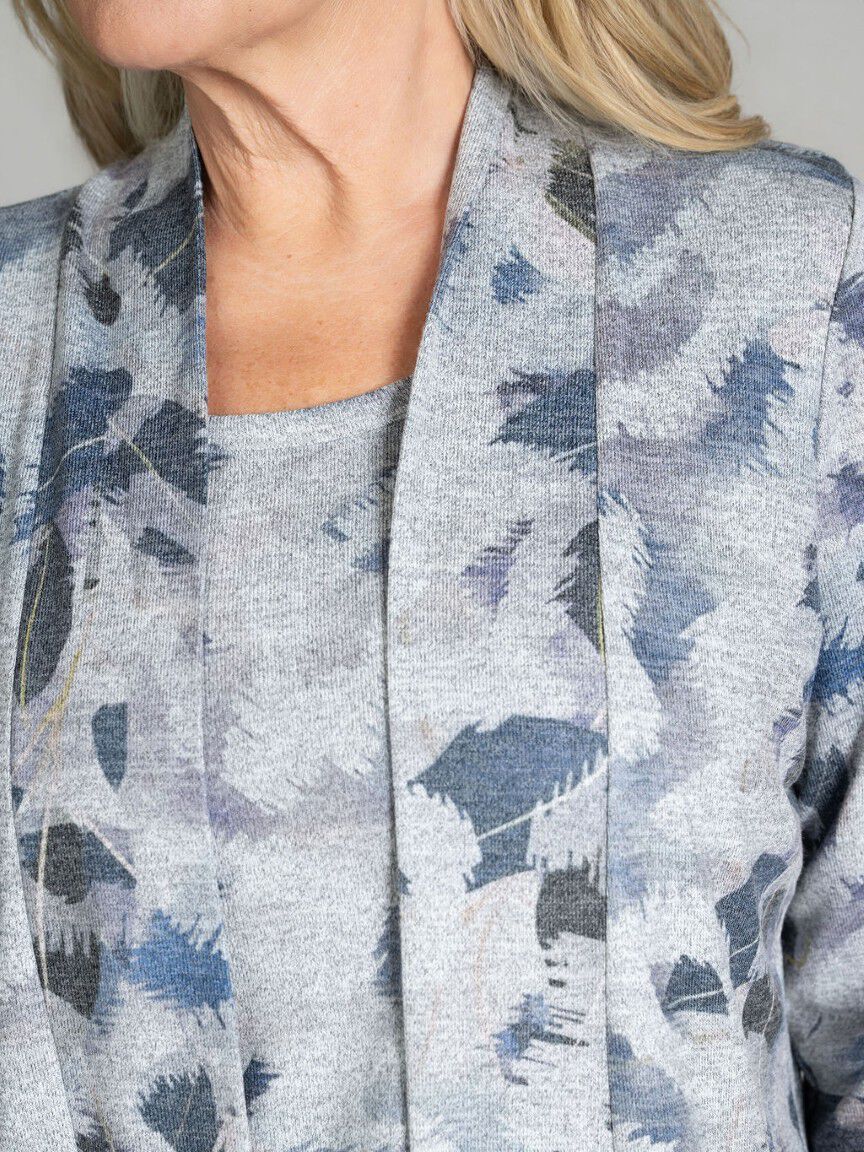 3/4 Sleeve Printed Foolers Top