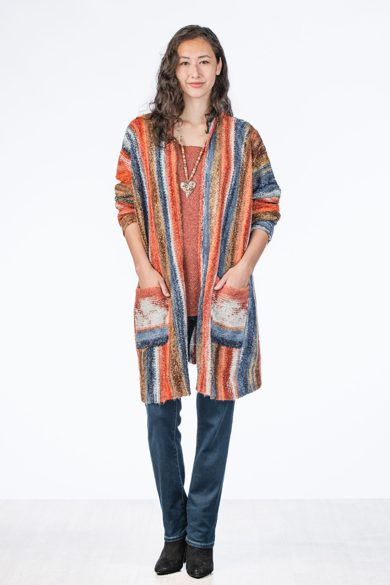 Colorful Flowy Maxi Cardigan  Image 3