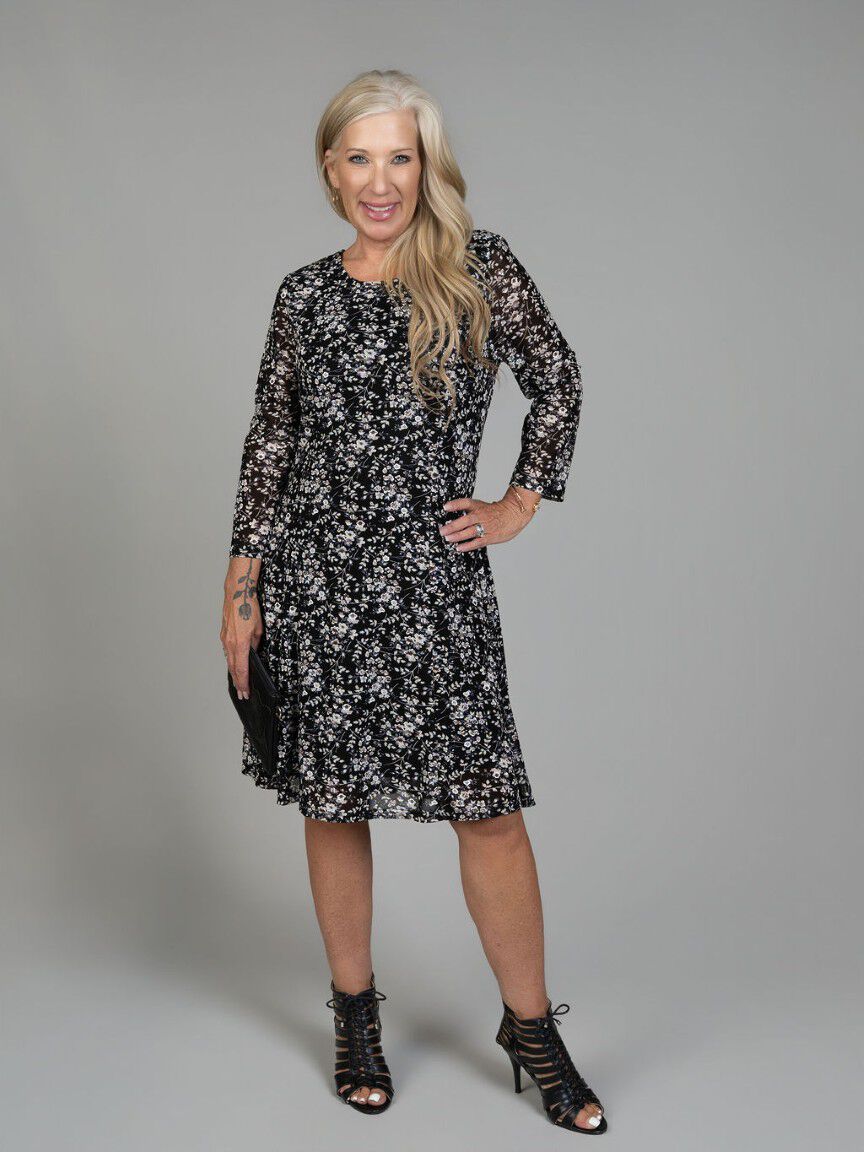 Knee Length Floral Dress