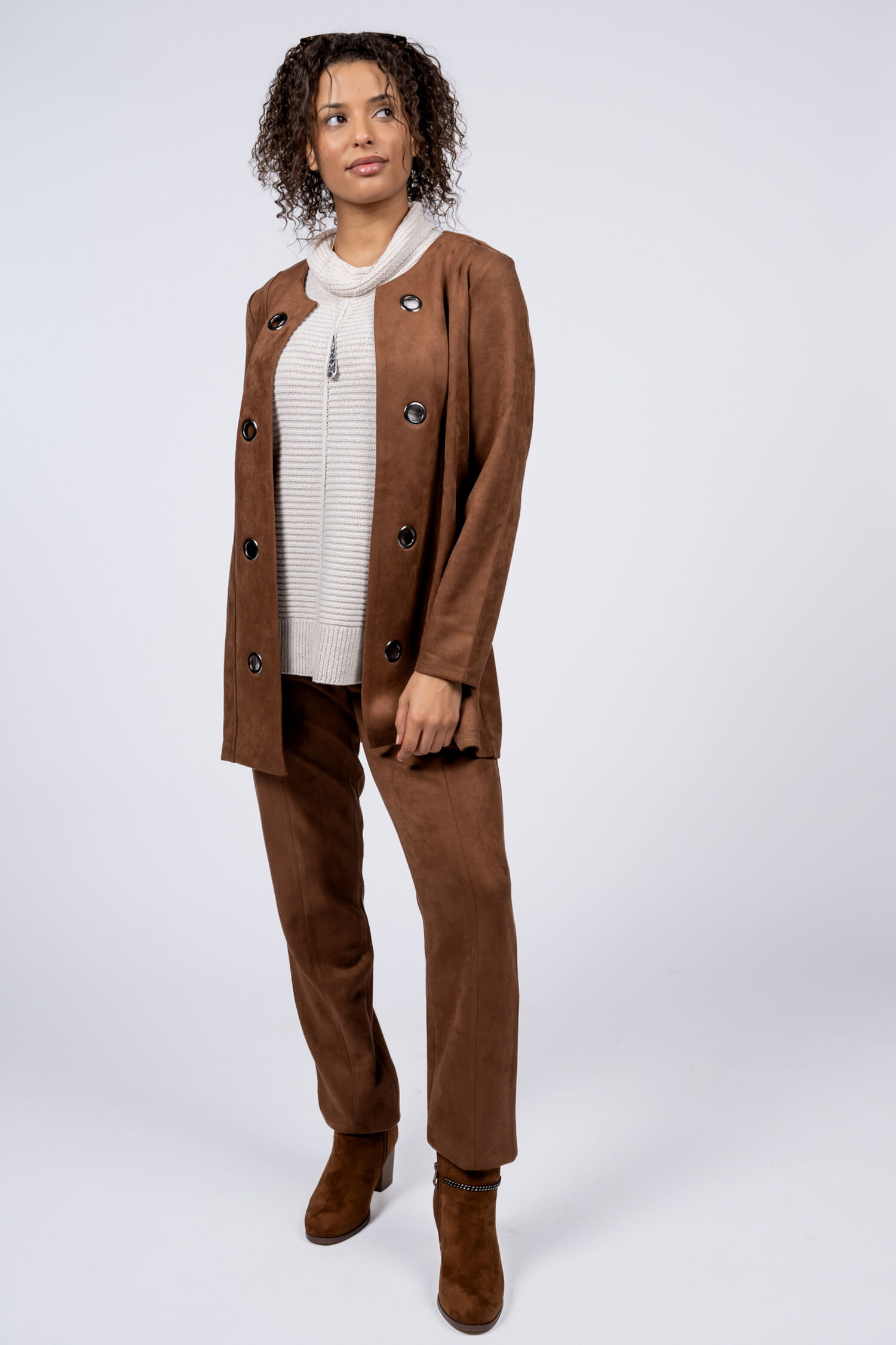 Faux Suede Jacket Image 4