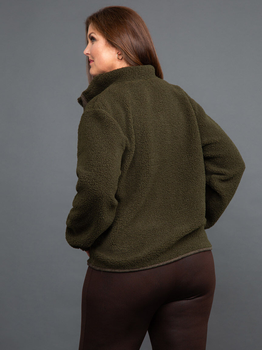 Zip-Up Boucle Jacket