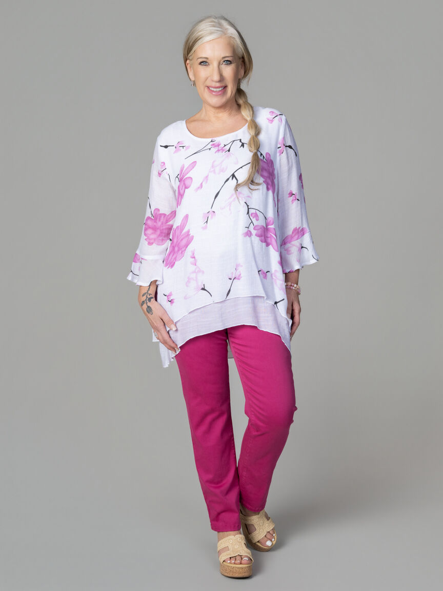 3/4 Sleeve Layered Tunic