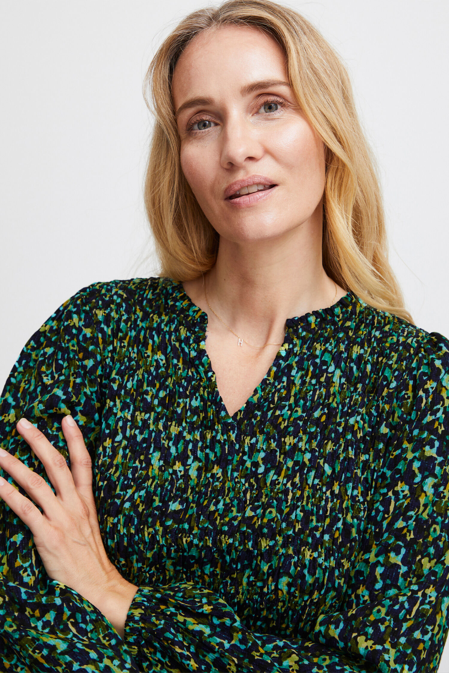 Ballon Sleeve Maxi Dress Image 4