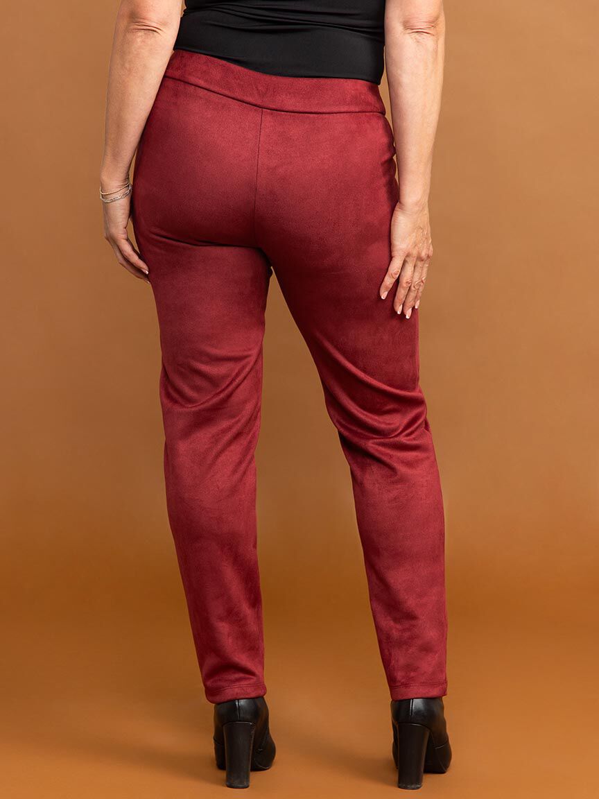 Suede Front Pocket Pants  Image 4