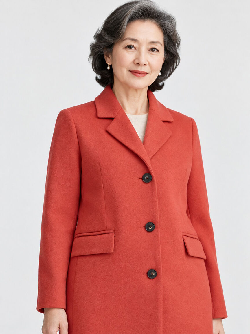 Button-Up Woven Coat