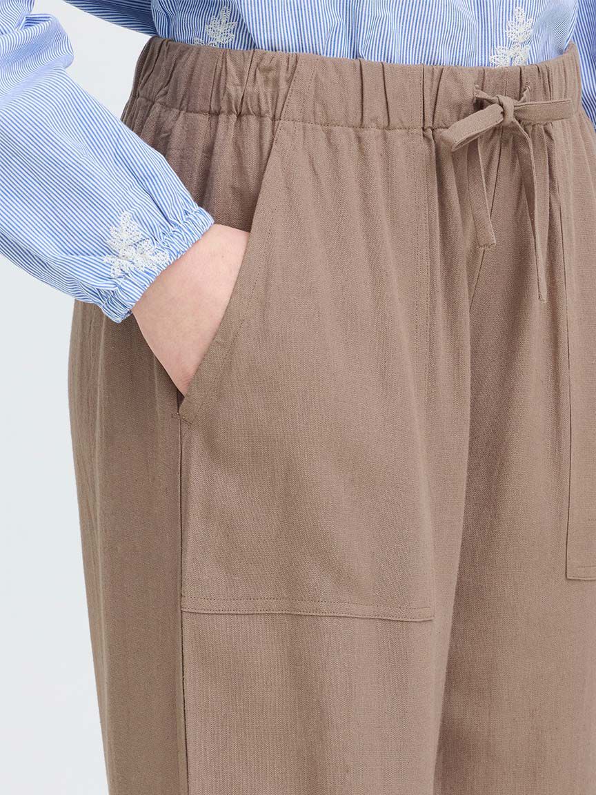 Pull-On Linen Pants
