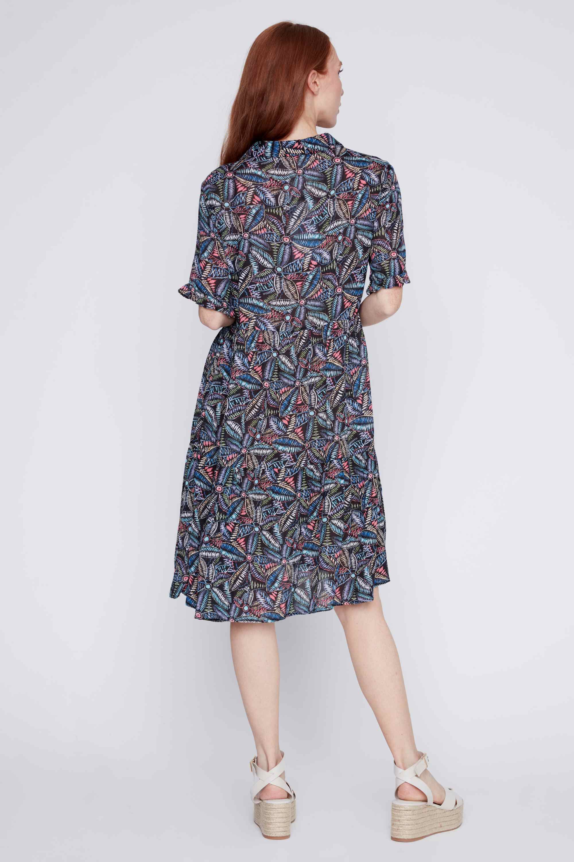 Short Sleeve Babydoll Dress Image 3