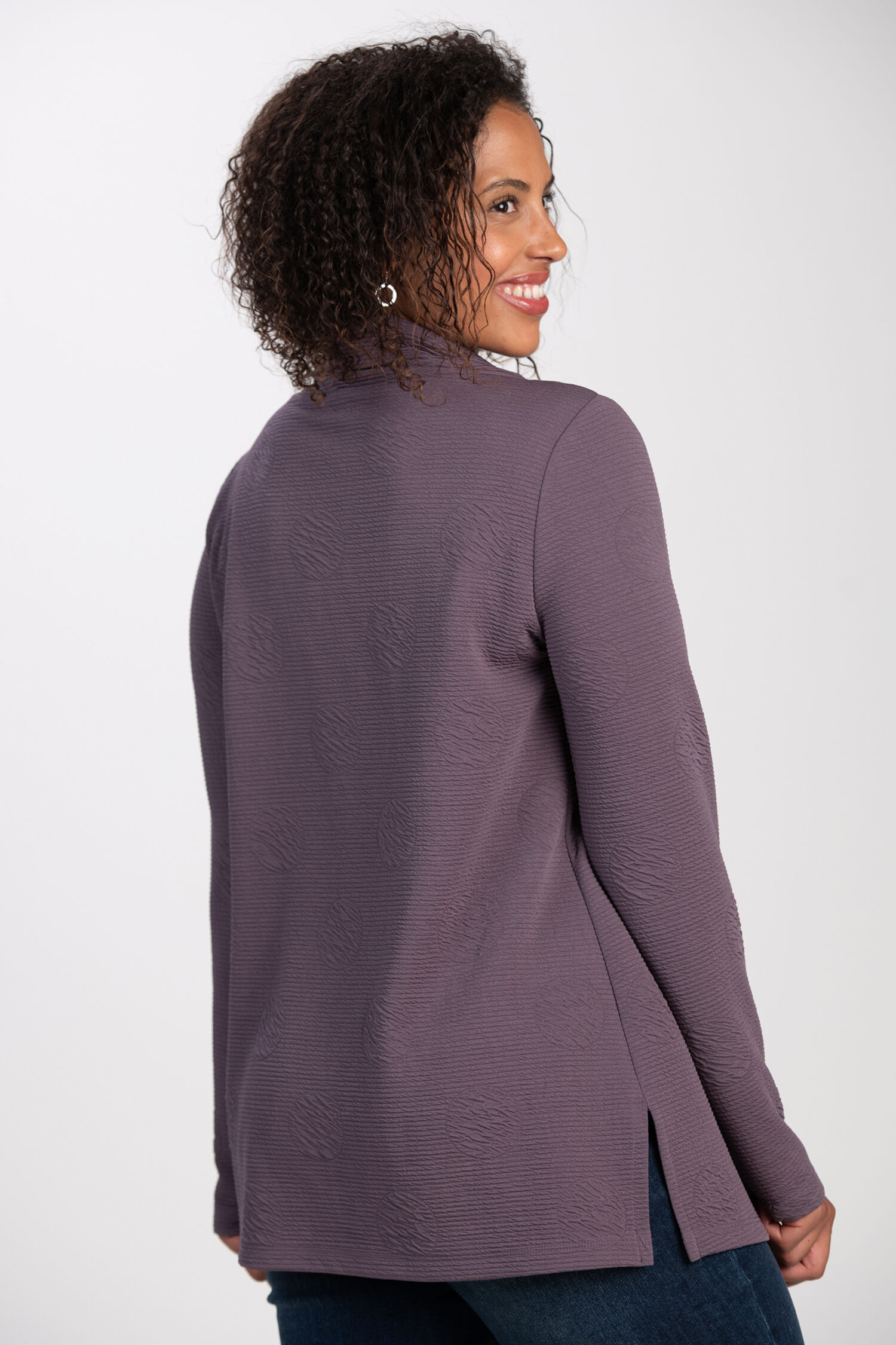 Drawcord Cowl Neck Top  Image 2