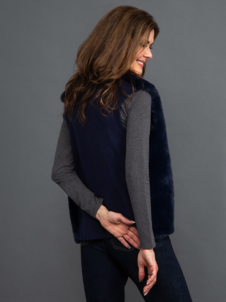 Faux Fur Vest Image 4