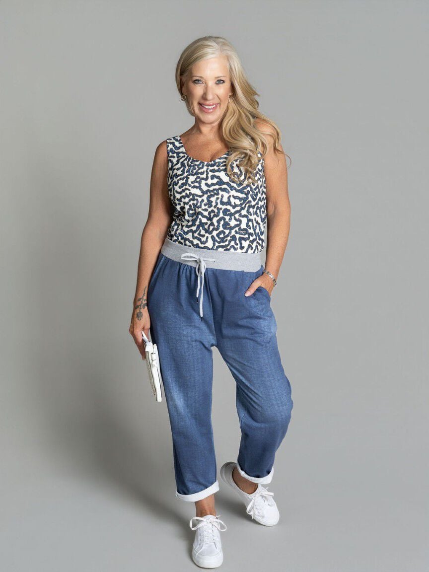 Sleeveless V Neck Top