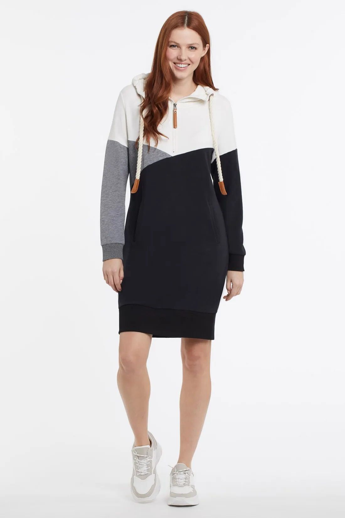 Hooded Sweatshirt Dress Image 1