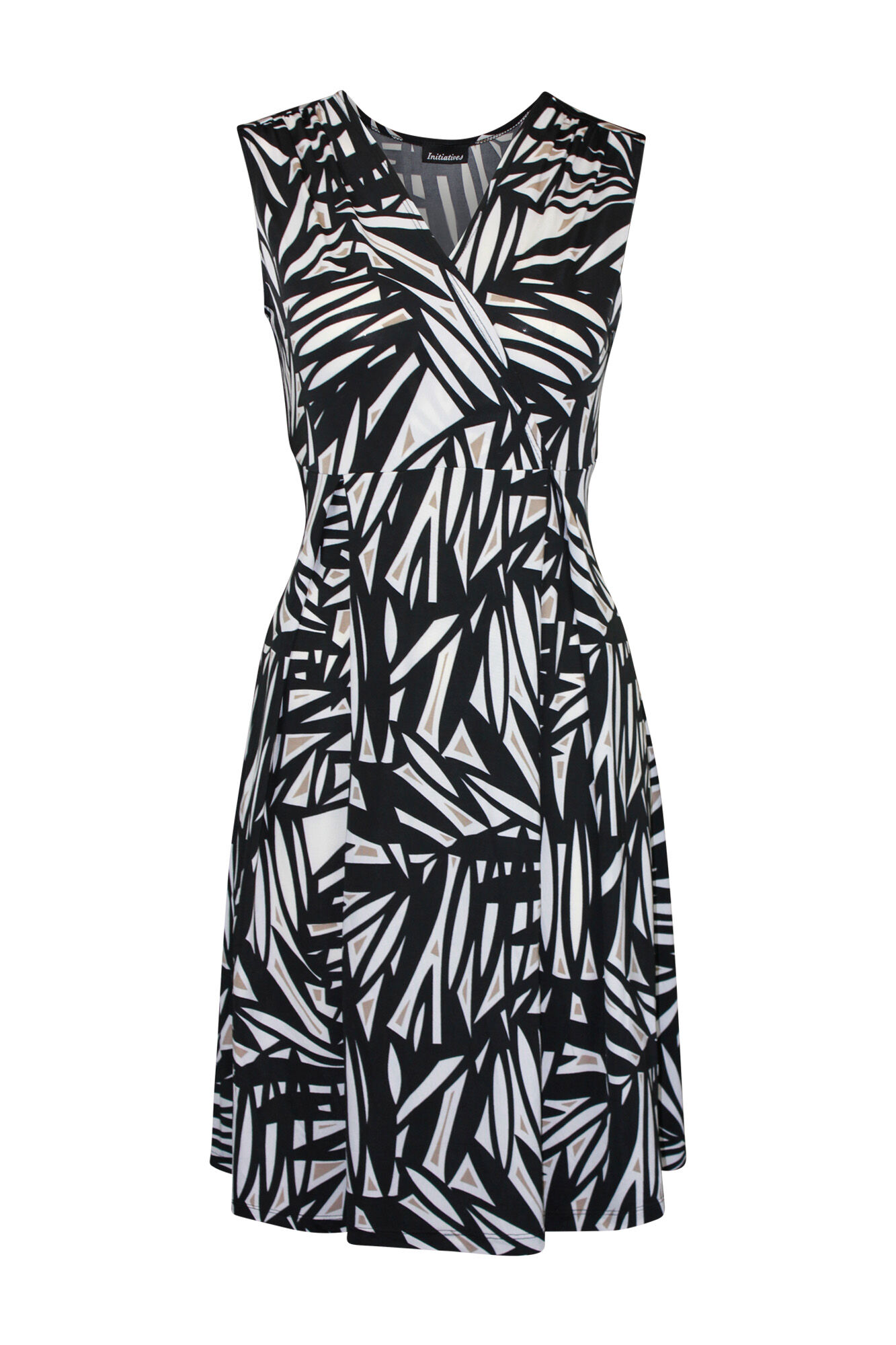 Sleeveless Fit and Flare Dress with Surplice Neckline | Initiatives |  Suzanne's