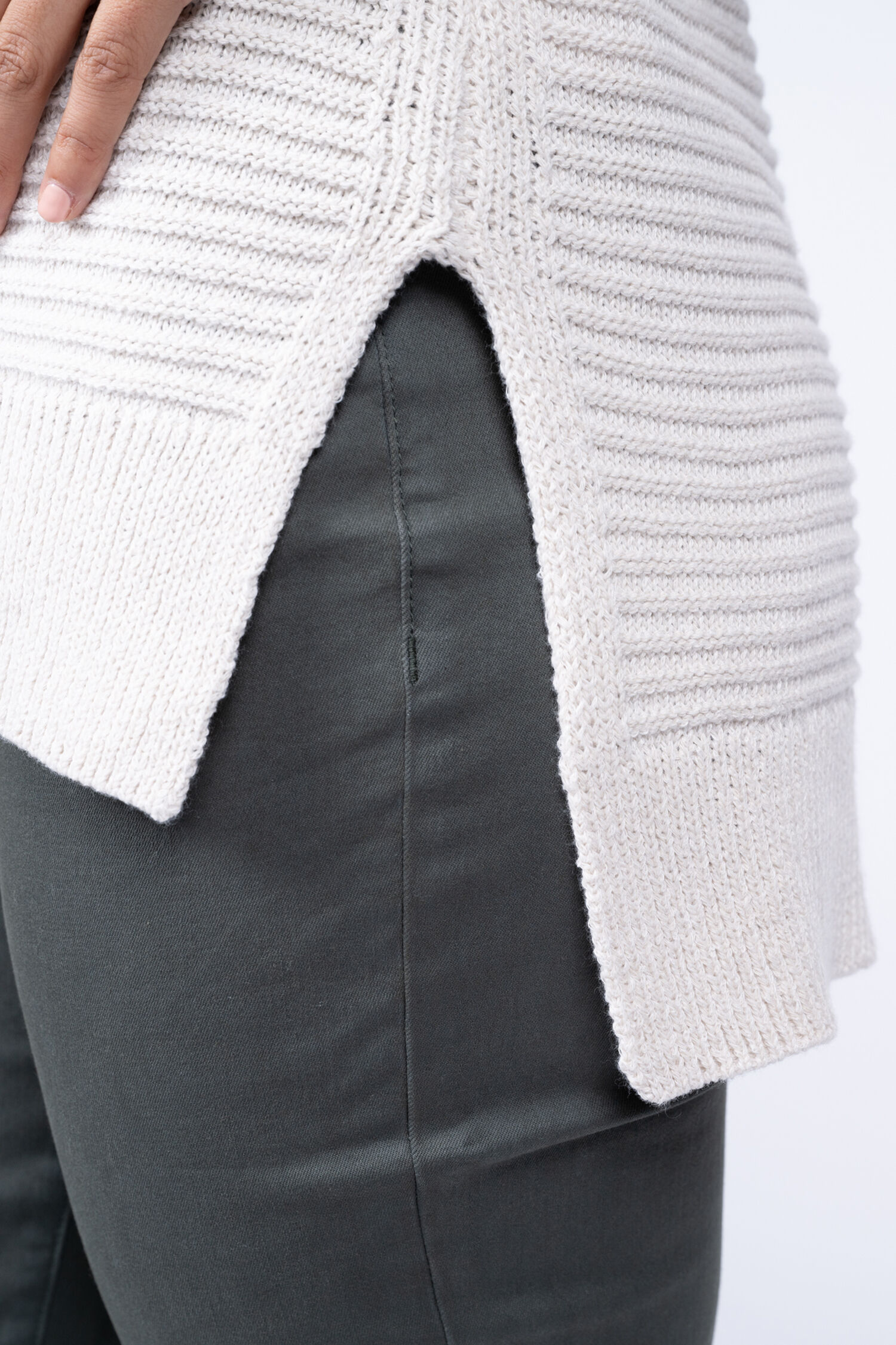 Sleeveless Cowl Neck Sweater Image 4