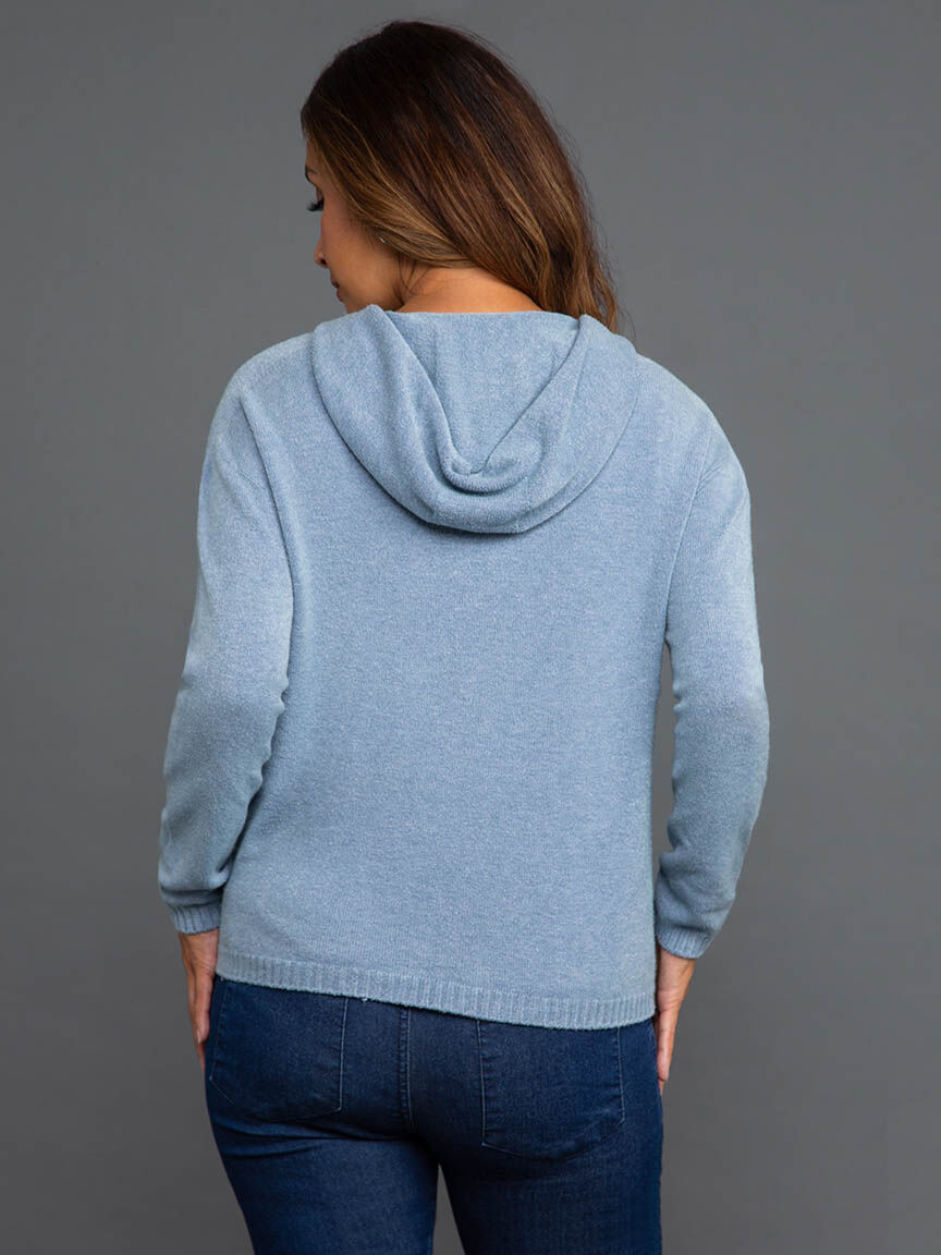 Soft Knit Hooded Sweater Image 4