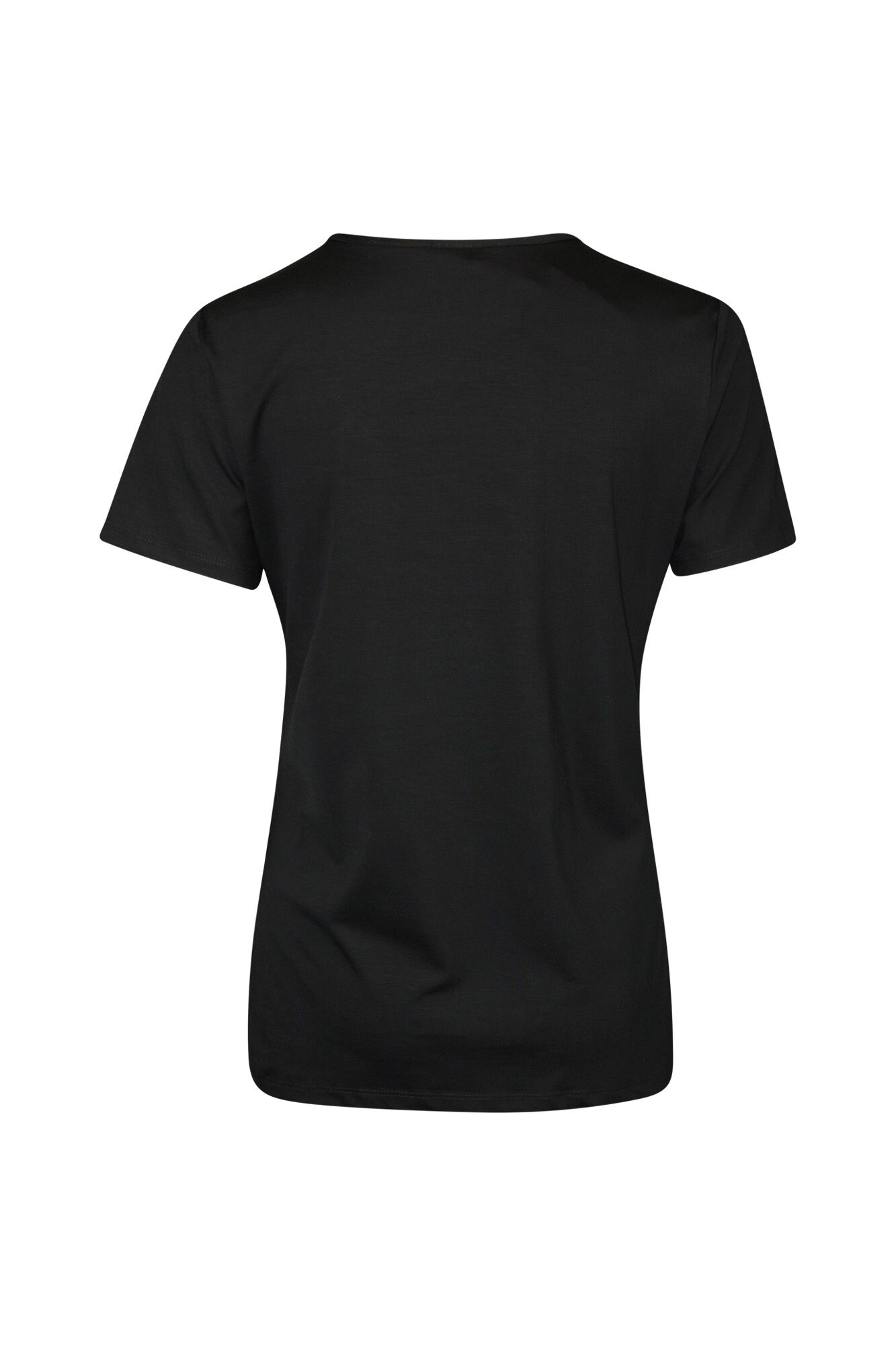 V-Neck T-Shirt with 3 Button Accent Image 2